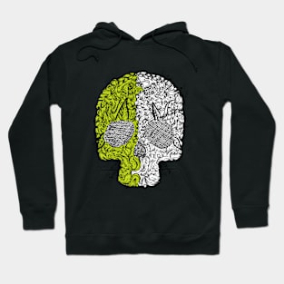 Doodle Skull Design Hoodie